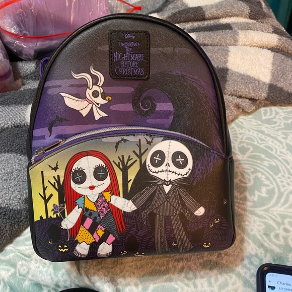 Disney  Loungefly Jack & Sally mini backpack & wallet - Picture 14 of 14